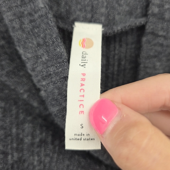 New Anthropologie Daily Practice Turtleneck Side Slit Dress Small - Picture 3 of 8